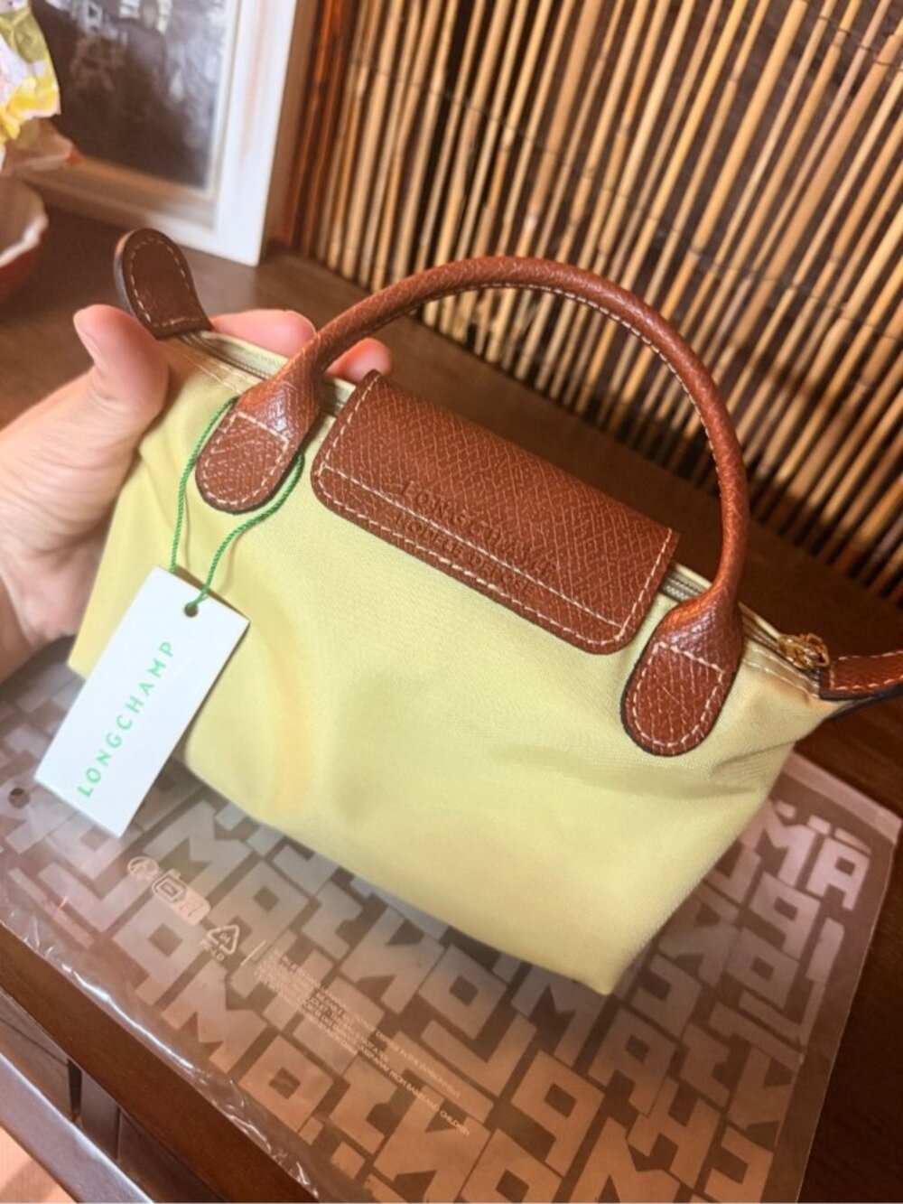 NWT Minimalist lime green Longchamp - Picture 3 of 4